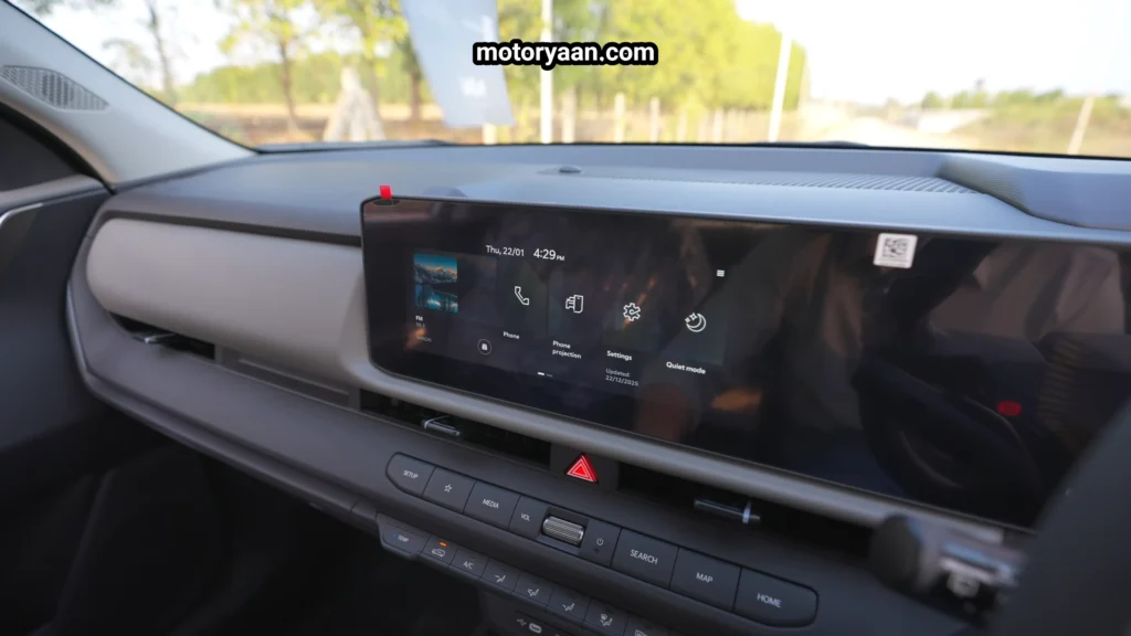 Kia Seltos infotainment touchscreen