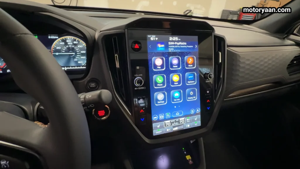 2026 Subaru Forester Wilderness 11.6 inch infotainment system with wireless smartphone connectivity