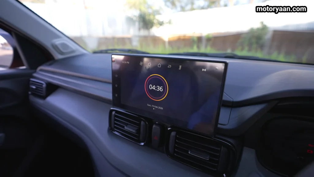 Tata Punch Adventure Variant infotainment touchscreen