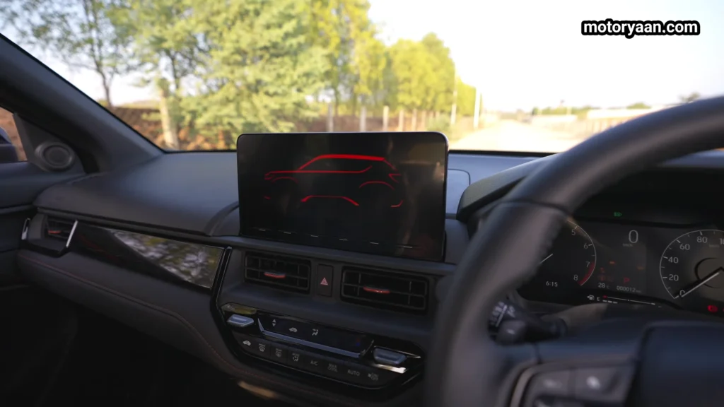 Honda Elevate Adventure Edition instrument cluster and infotainment