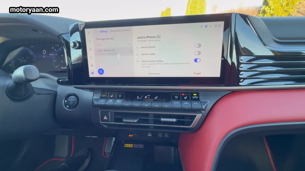 2026 Toyota Camry Hybrid infotainment touchscreen