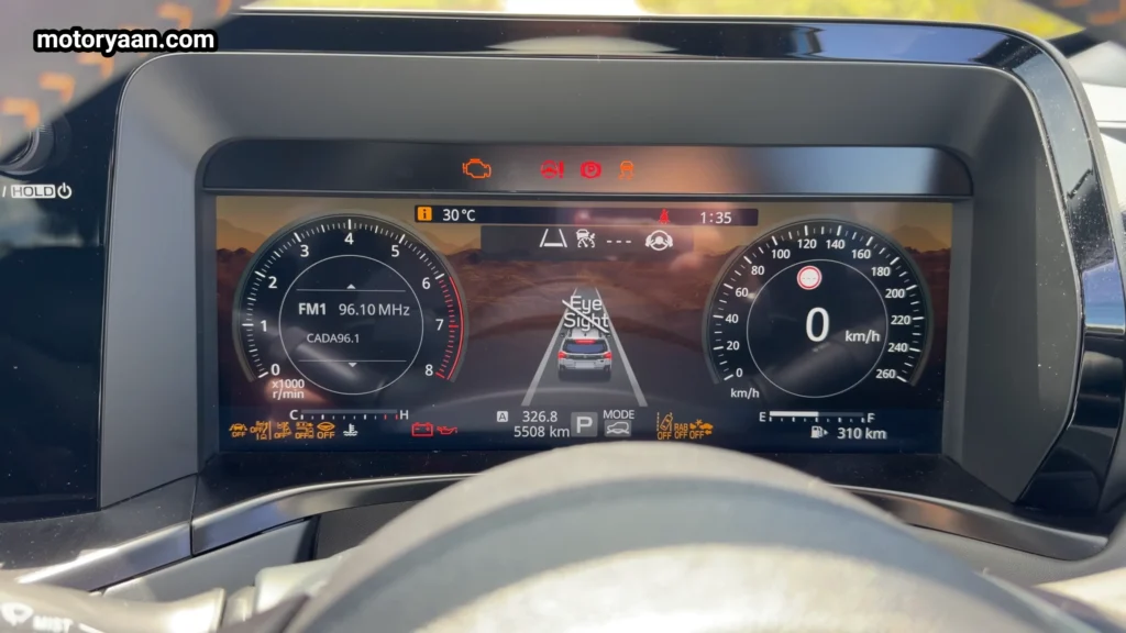 2026 Subaru Outback Wilderness digital instrument cluster display