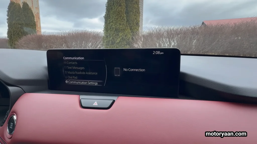 2026 Mazda CX 70 infotainment touchscreen display