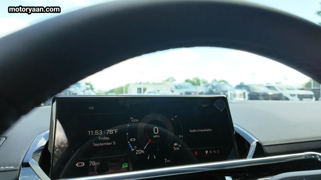 2026 GMC Sierra EV Elevation digital instrument cluster