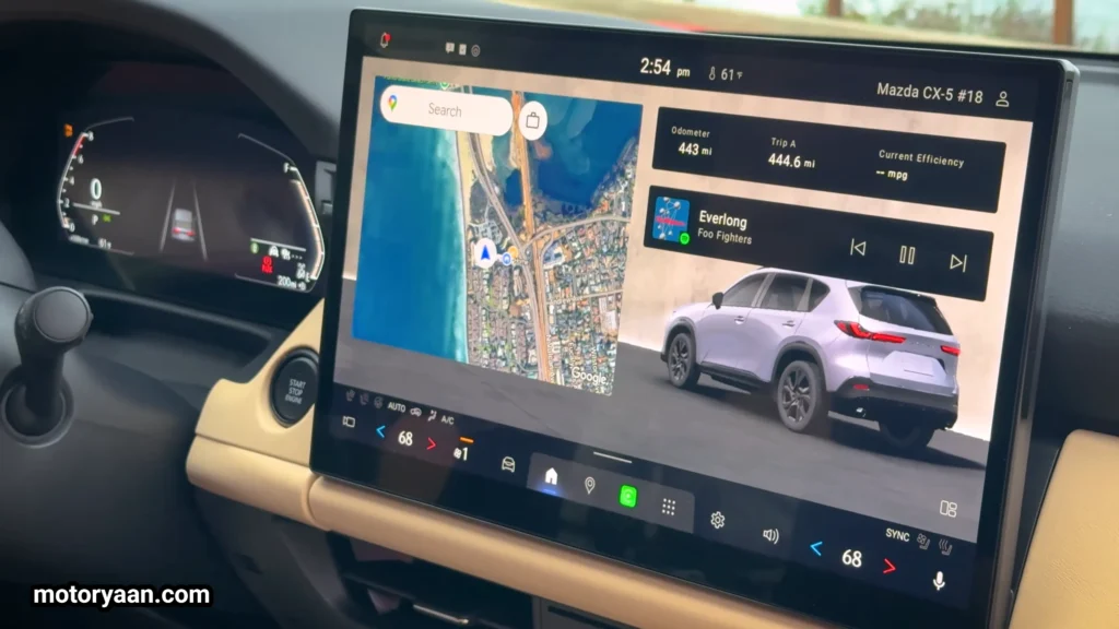 large touchscreen infotainment system in the 2026 Mazda CX 5