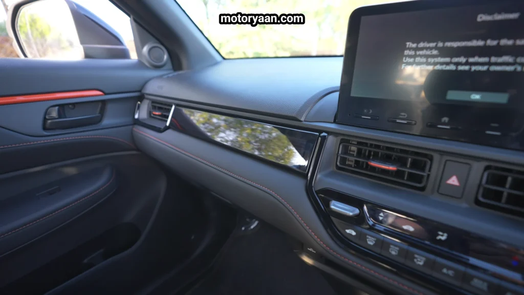 Honda Elevate Adventure Edition ambient lighting dashboard