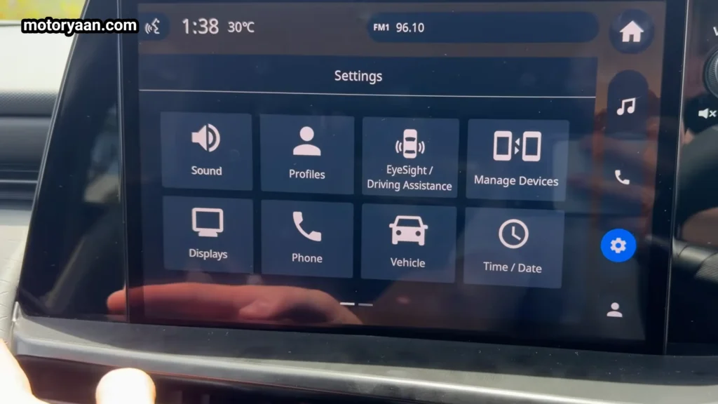 2026 Subaru Outback Wilderness infotainment touchscreen with Apple CarPlay