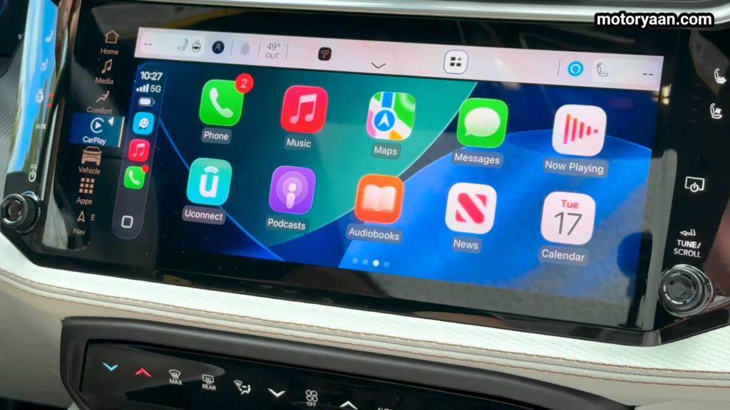 2026 Jeep Cherokee Hybrid 12.3 inch infotainment system screen