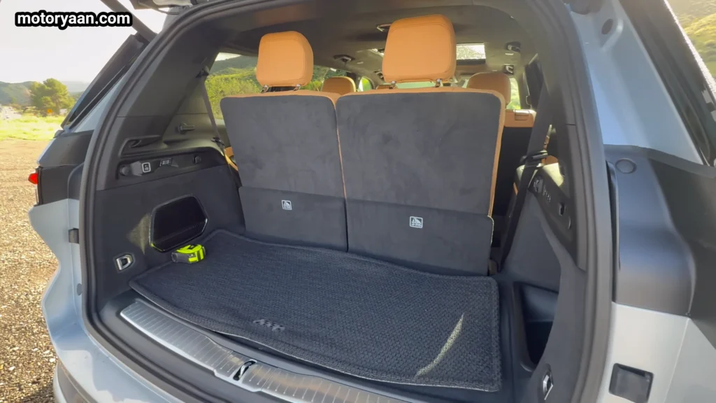 2026 Jeep Grand Cherokee L cargo area with third row folded