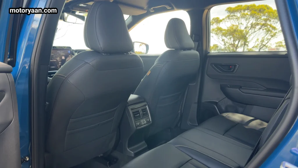 2026 Subaru Outback Wilderness rear seats with AC vents and USB ports