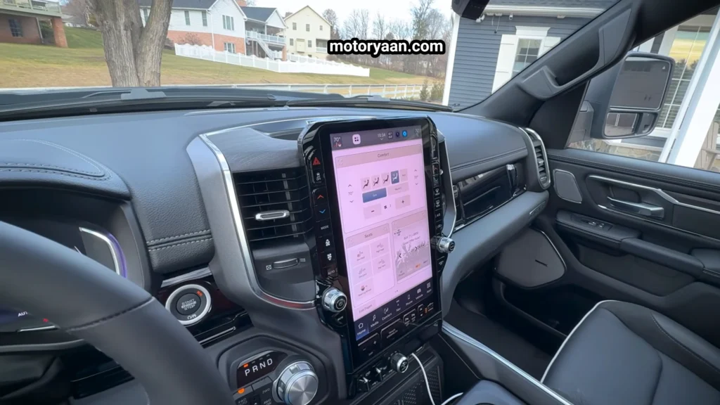 2026 Ram 1500 Laramie large touchscreen infotainment system