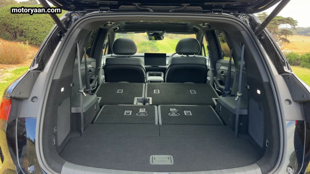 BYD Sealion 8 cargo area with second and third rows folded