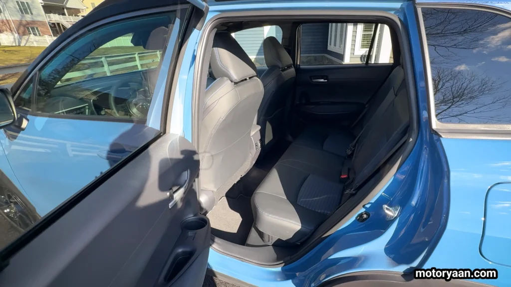 Cabin seating layout in 2026 Toyota Corolla Cross Hybrid XSE