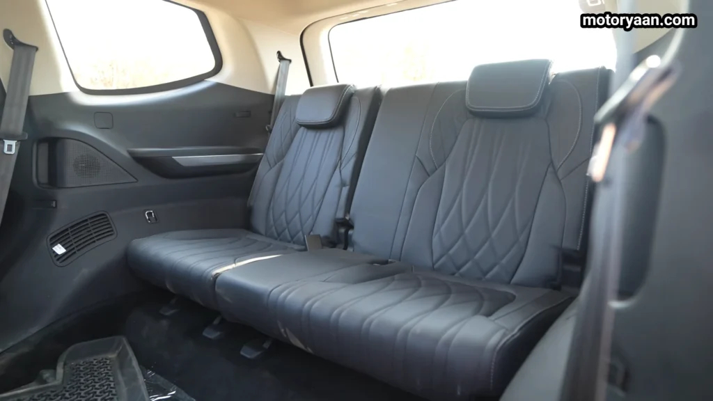 MG Majestor third row seating area