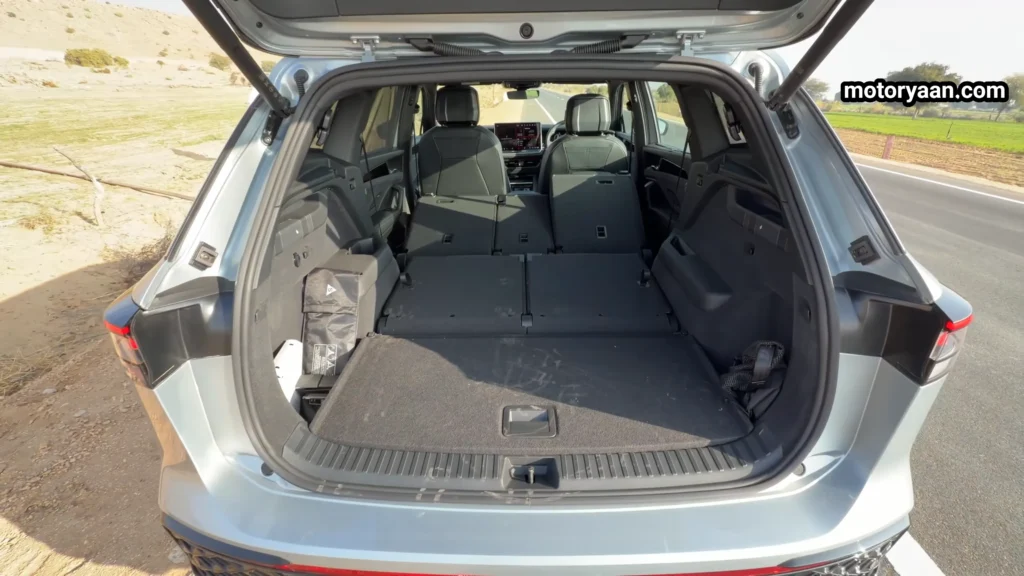 Volkswagen Tayron boot space with seats up