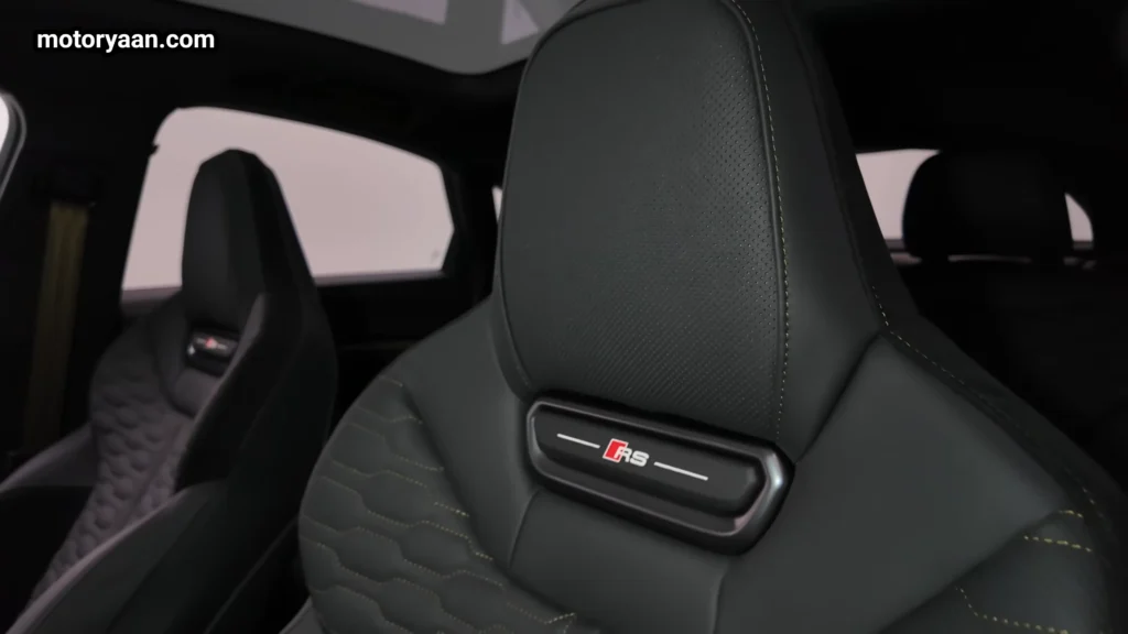 2026 Audi RS5 RS sport front seats with embossed RS logo