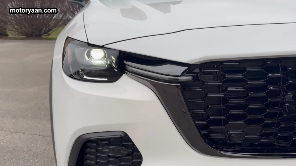 2026 Mazda CX 70 LED headlamp and DRL close up