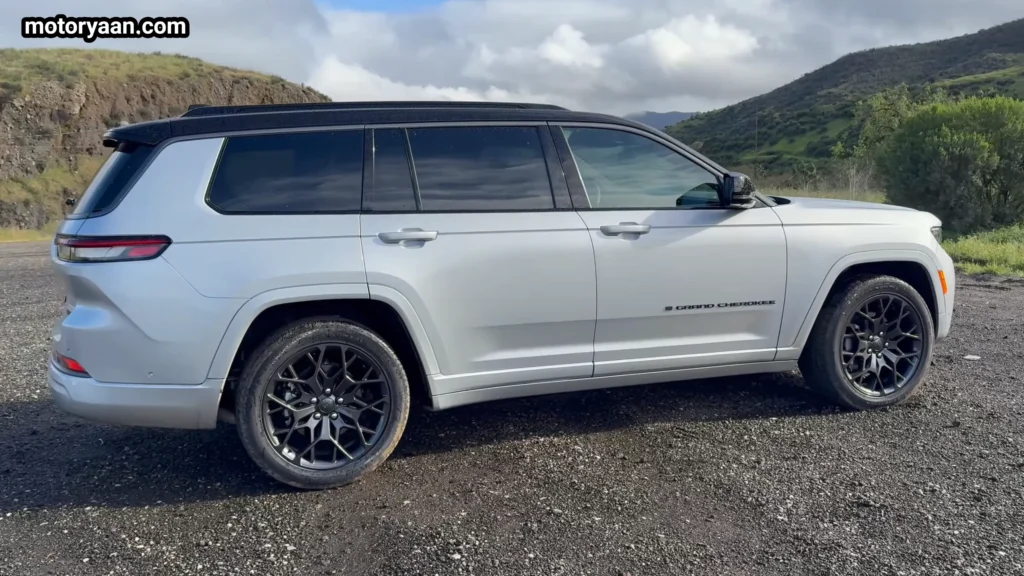 2026 Jeep Grand Cherokee L full side profile showing long wheelbase design