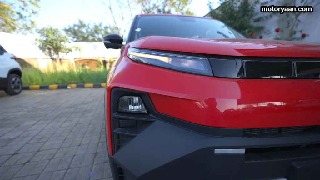 Tata Punch Adventure Variant LED DRL and headlamp close up