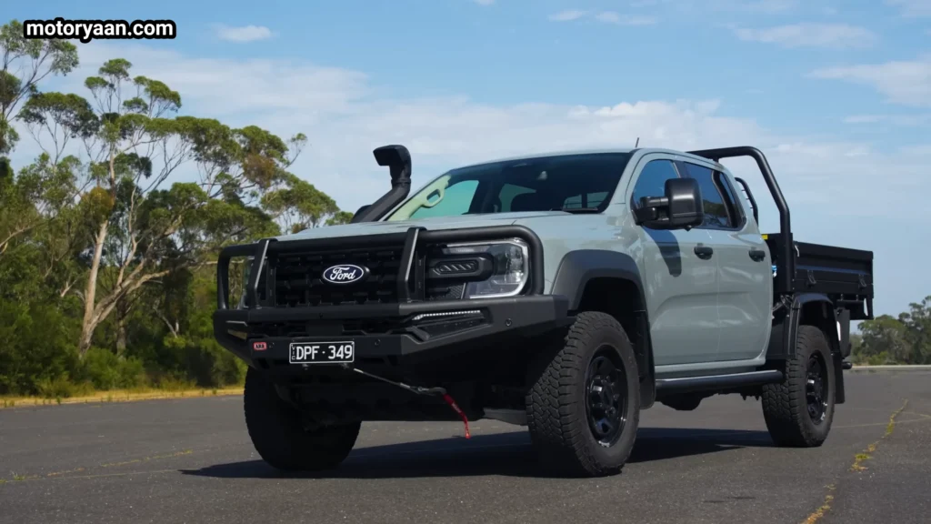 2026 Ford Ranger Super Duty front and side profile parked outdoors
