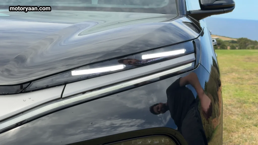 BYD Sealion 8 LED daytime running lights close up