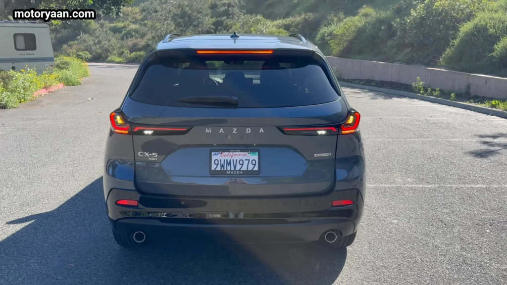 2026 Mazda CX 5 rear design with slim LED tail lights