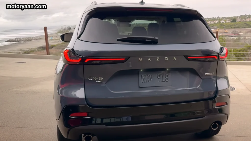 rear design of the 2026 Mazda CX 5 with LED tail lights