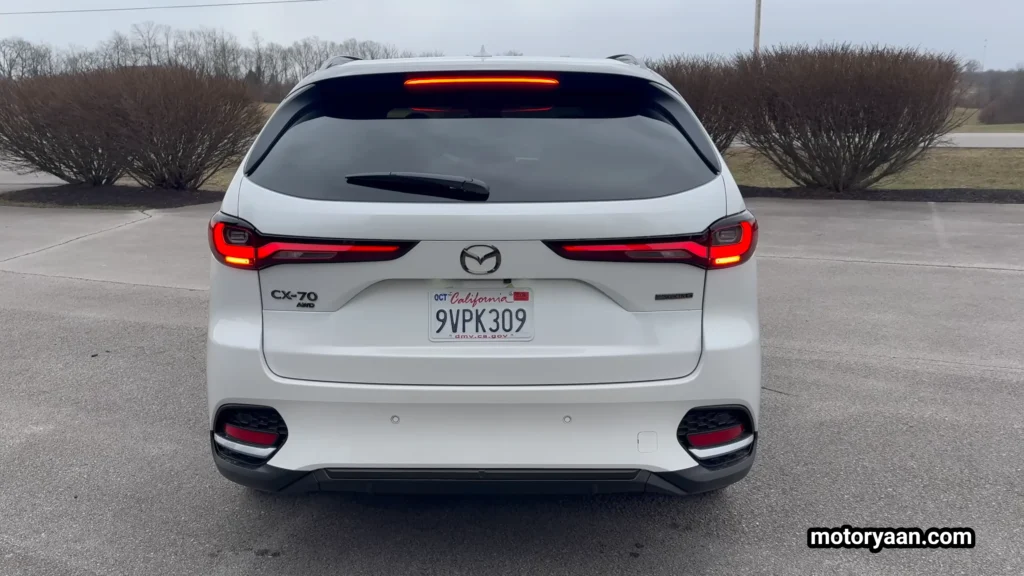2026 Mazda CX 70 rear profile view