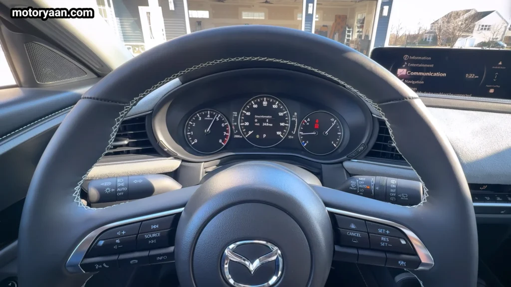 2026 Mazda CX30 Turbo steering wheel instrument cluster infotainment system