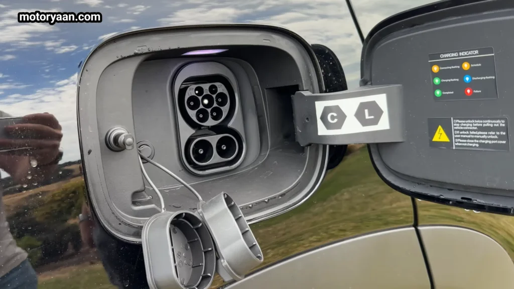 BYD Sealion 8 charging port with plug in hybrid socket