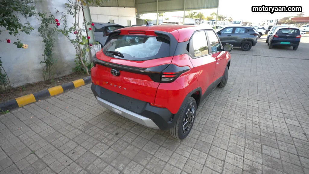 Tata Punch Adventure Variant rear and side profile