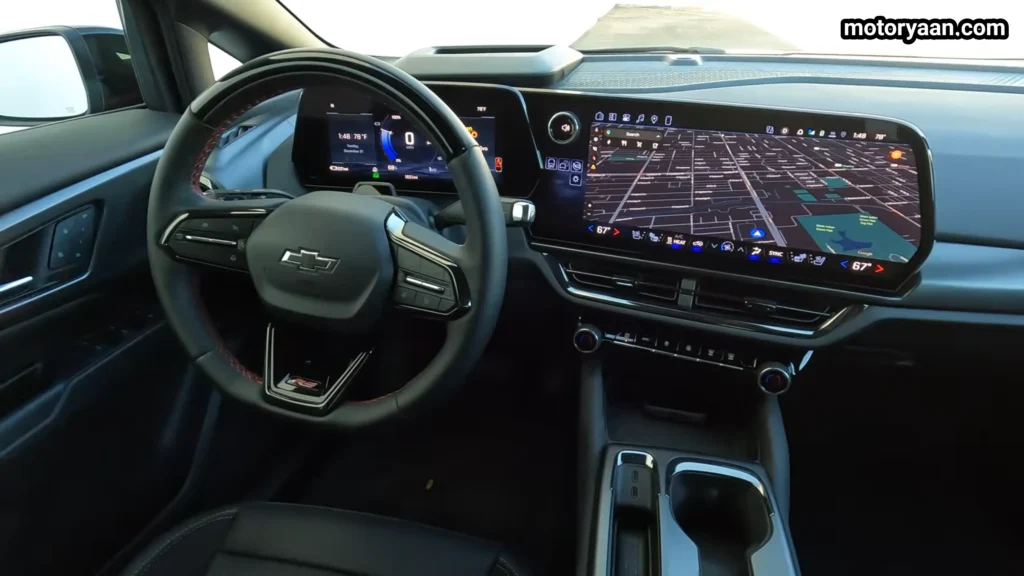 2026 Chevrolet Equinox EV RS steering wheel digital cluster and center console