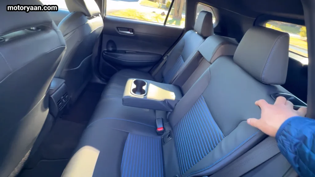Toyota Corolla Cross Hybrid rear seat second row space