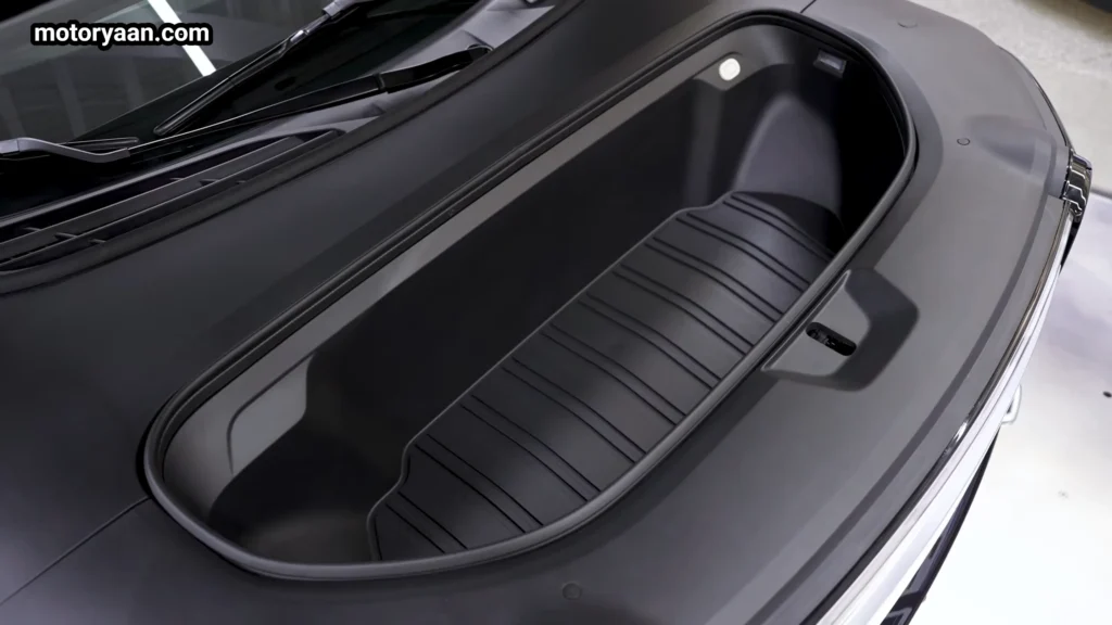 2026 Rivian R2 front trunk storage space open