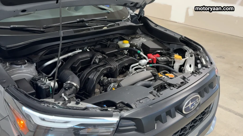 2026 Subaru Forester Wilderness 2.5 litre boxer engine under the hood