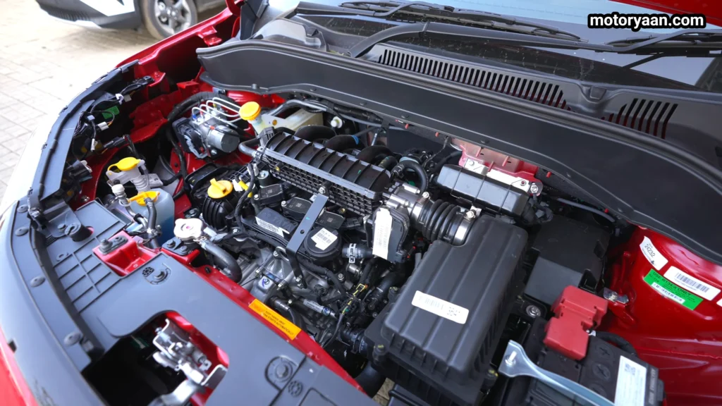 Tata Punch Adventure Variant engine bay with 1.2 litre petrol engine
