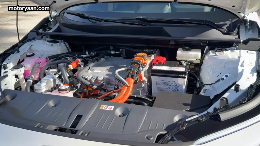 2026 Toyota bZ Woodland front compartment and electric powertrain components