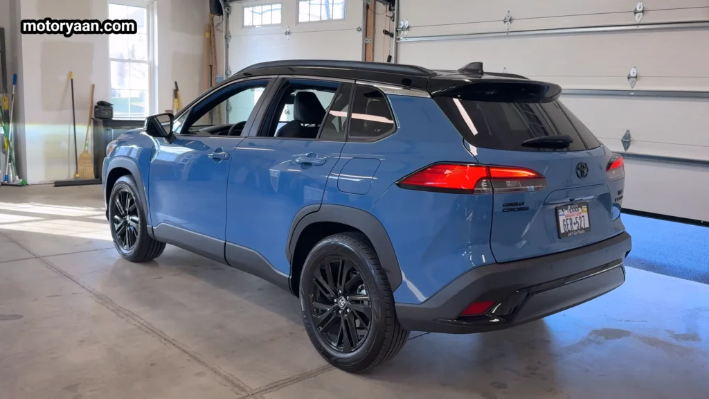 2026 Toyota Corolla Cross Hybrid XSE rear three quarter view