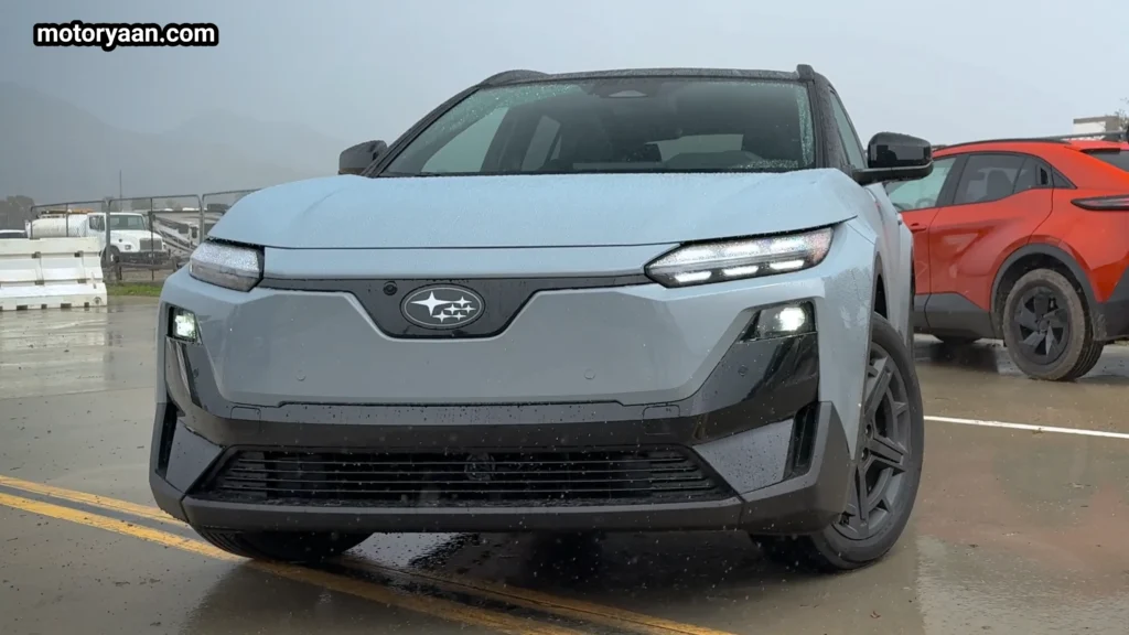 2026 Subaru Uncharted front three quarter profile electric SUV design