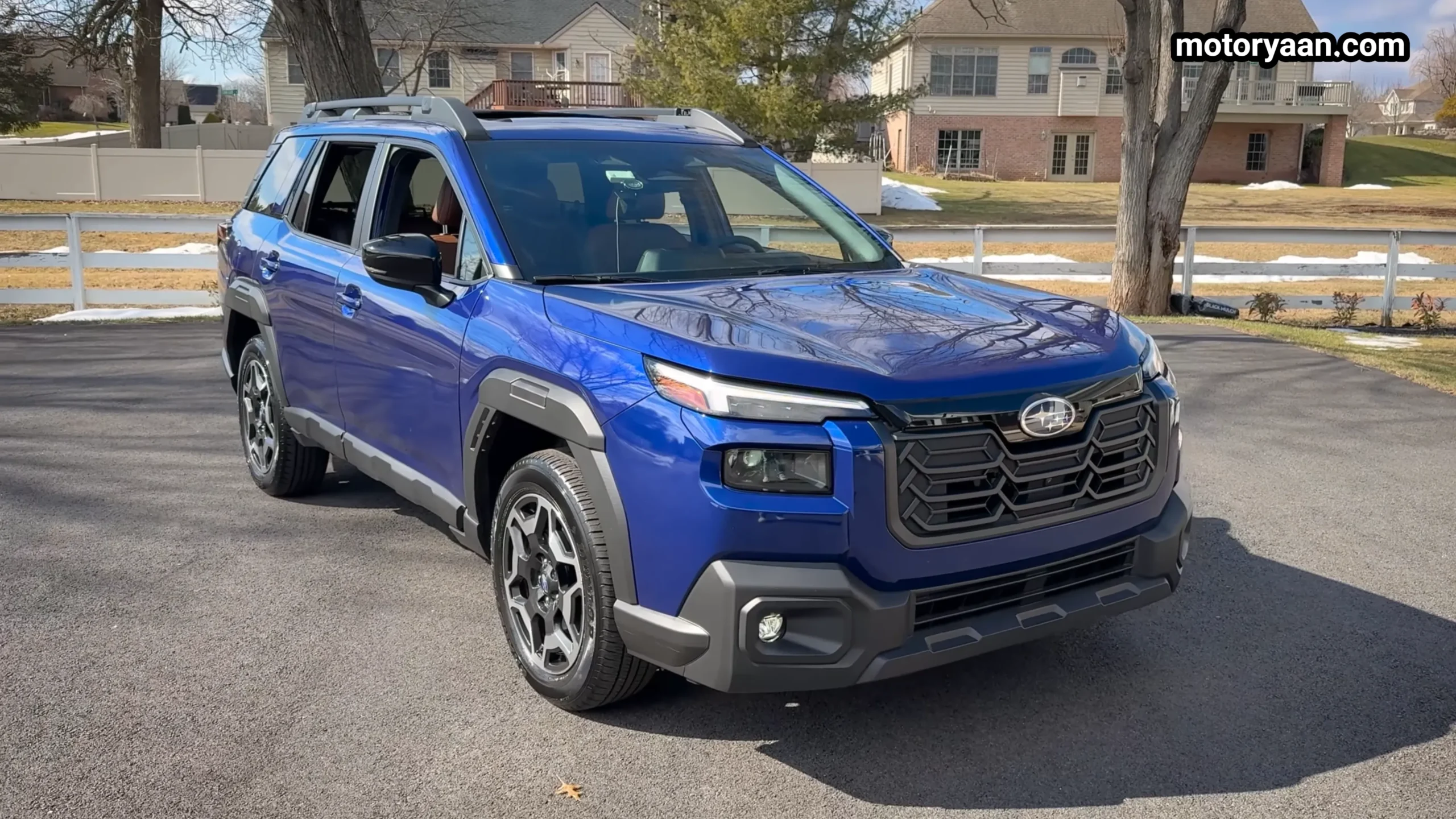 2026 Subaru Outback front three quarter view showcasing design and stance