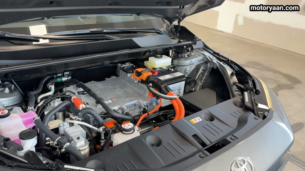 2026 Toyota bZ XLE Plus electric motor layout under hood