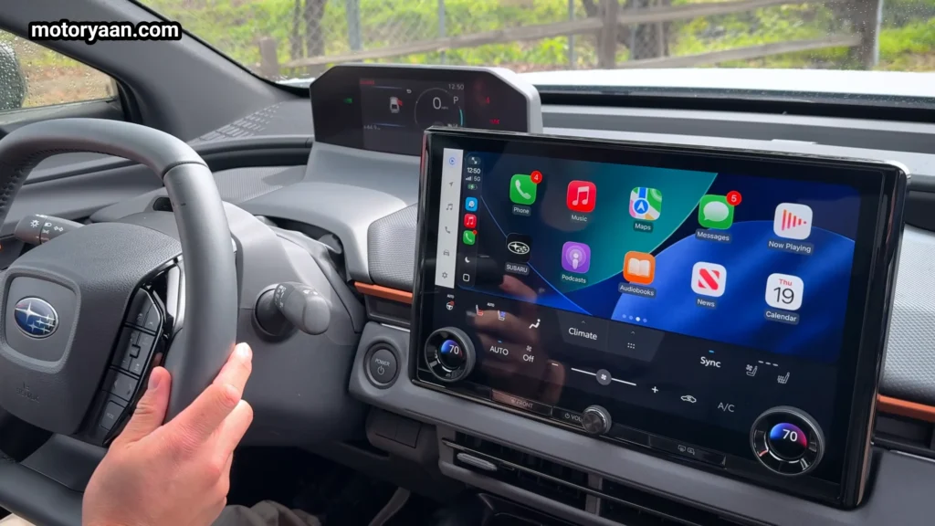 2026 Subaru Uncharted interior dashboard steering wheel instrument cluster infotainment