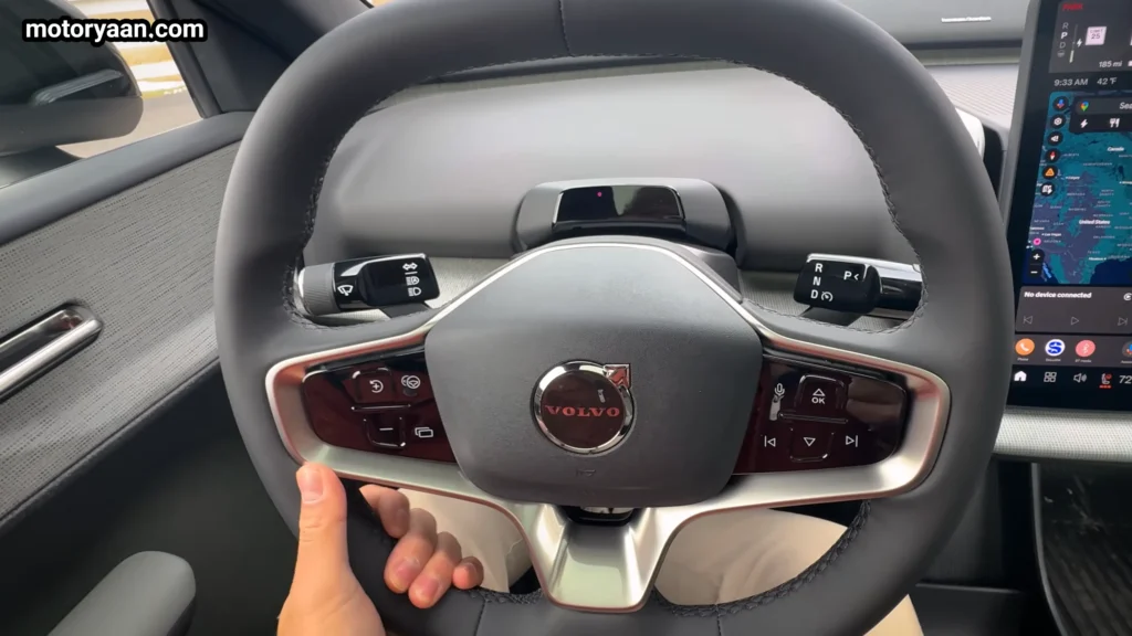 2026 Volvo EX30 Cross Country steering wheel controls and layout