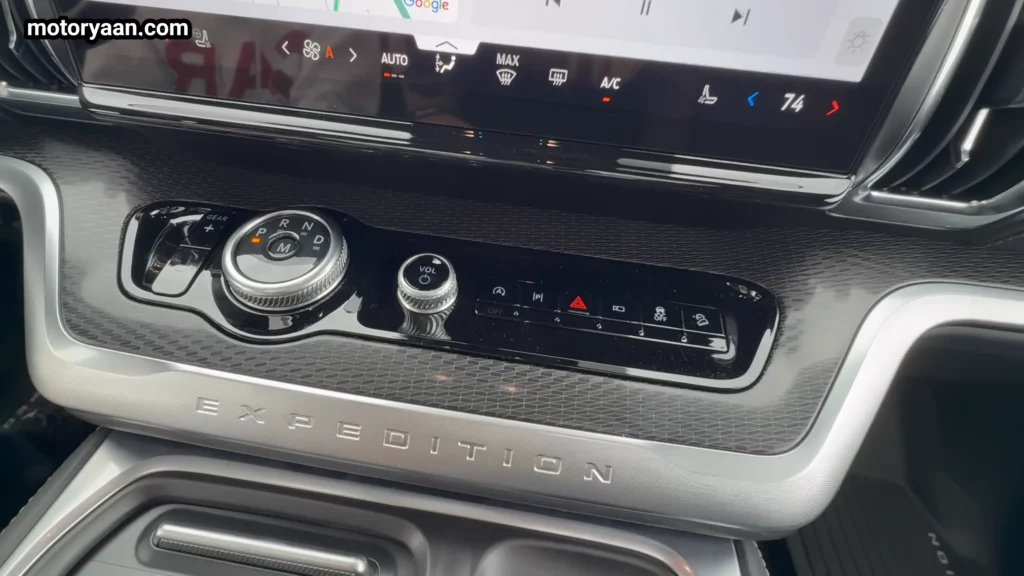 2026 Ford Expedition gear selector center console controls volume knob