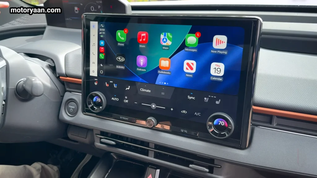 2026 Subaru Uncharted 14 inch infotainment touchscreen system