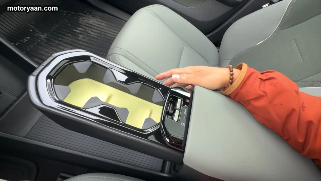 2026 Volvo EX30 Cross Country center console cup holders storage