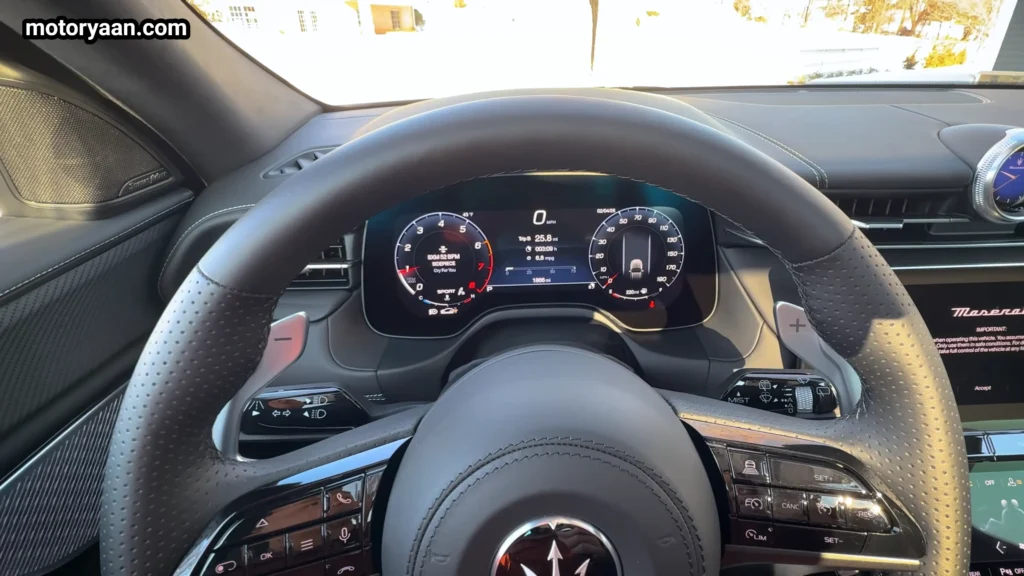 2026 Maserati Grecale Trofeo digital instrument cluster display