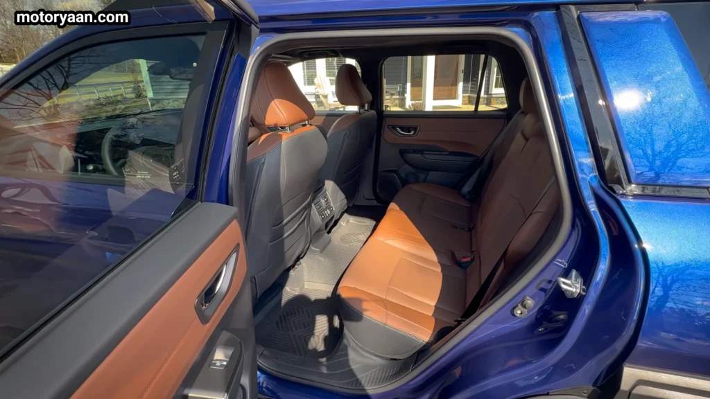 2026 Subaru Outback cabin showing front and second row seating space