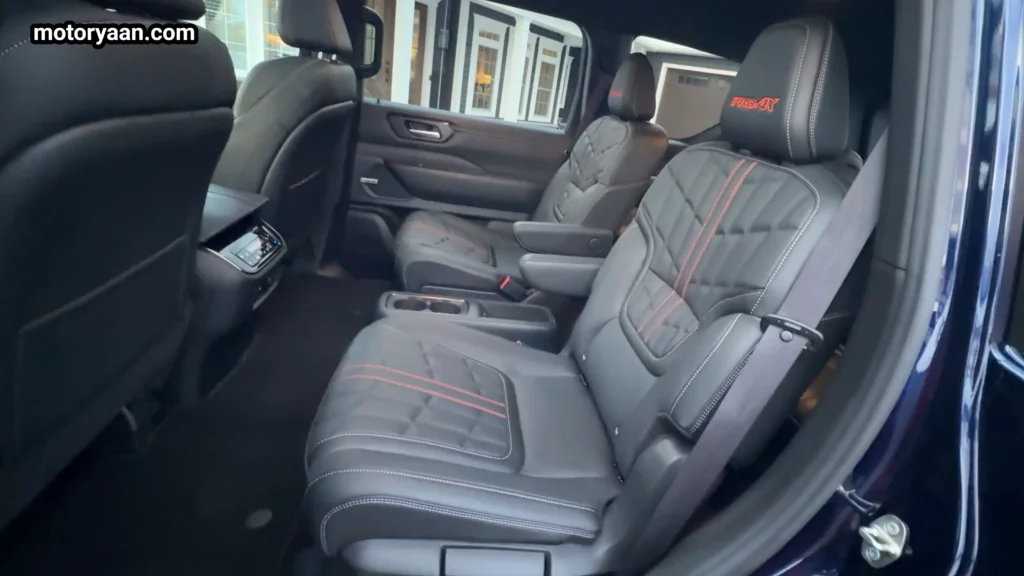 2026 Nissan Armada Pro 4X second row captain seats interior