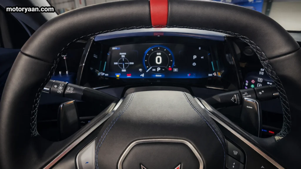 Digital instrument cluster of 2027 Chevrolet Corvette Grand Sport